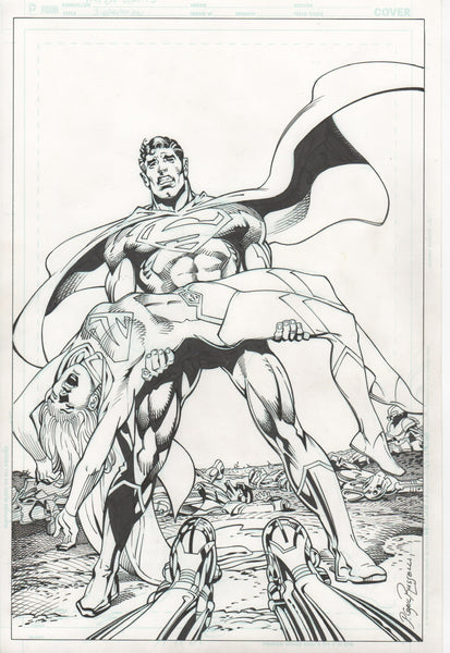 Superman - ACTION COMICS Neal Adams/P. CRAIG RUSSELL Variant Cover - ORIGINAL ART!