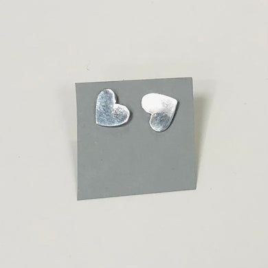 heart postback earrings, Caitlin Clary