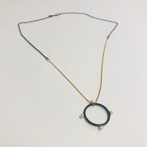 pearl compass necklace, Caitlin Clary